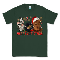 Sports Green merry christmas heifer cow gnomies Classic Tee - CowGirlArtShop