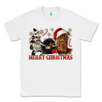 White merry christmas heifer cow gnomies Classic Tee - CowGirlArtShop