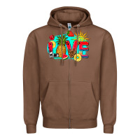 Chestnut love summer fruit and sun Zipper Hoodie - AdoDesignShop