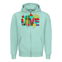 Seafoam love summer fruit and sun Zipper Hoodie - AdoDesignShop