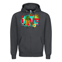 Smoke love summer fruit and sun Zipper Hoodie - AdoDesignShop