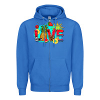 True Royal love summer fruit and sun Zipper Hoodie - AdoDesignShop