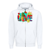 White love summer fruit and sun Zipper Hoodie - AdoDesignShop