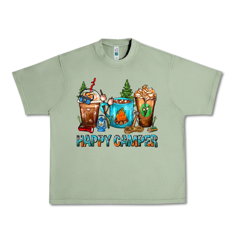 Happy Camper Coffee Cups Urban Heavy Tee by FaDigitalArtStudio | Teevron