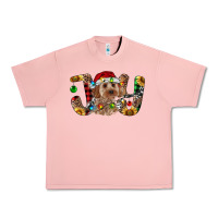 Salmon Cockapoo Christmas Joy Urban Heavy Tee - RanaPortraitStore