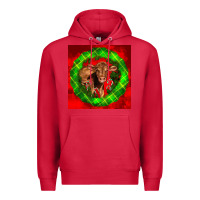 Cardinal christmas red angus calf Premium Hoodie - LillyAllenDesigns