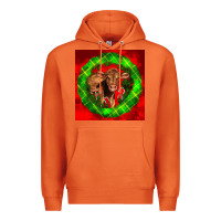 Carrot christmas red angus calf Premium Hoodie - LillyAllenDesigns