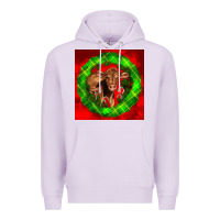 Lilac christmas red angus calf Premium Hoodie - LillyAllenDesigns