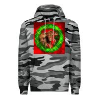 Slate Camo christmas red angus calf Premium Hoodie - LillyAllenDesigns