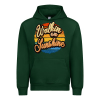 Forest Green Walking on Sunshine Urban Hoodie - JahusDesignShop