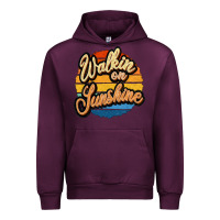 Mauve Wine Walking on Sunshine Urban Hoodie - JahusDesignShop