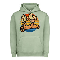 Pigment Oil Green Walking on Sunshine Urban Hoodie - JahusDesignShop