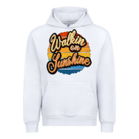 White Walking on Sunshine Urban Hoodie - JahusDesignShop