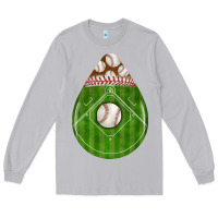 Moon Dust baseball and western roses teardrop Long Sleeve Tee - BundleAndBundleShop