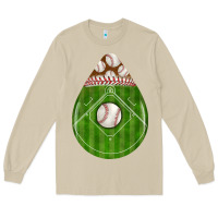 Baseball And Western Roses Teardrop Long Sleeve Tee | Teevron