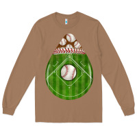 Toasted Coconut baseball and western roses teardrop Long Sleeve Tee - BundleAndBundleShop