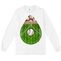 White baseball and western roses teardrop Long Sleeve Tee - BundleAndBundleShop