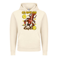 Vintage Artic mardi gras crawfish dude Vintage Hoodie - FaDigitalArtStudio