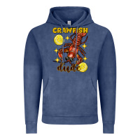Vintage Denim mardi gras crawfish dude Vintage Hoodie - FaDigitalArtStudio