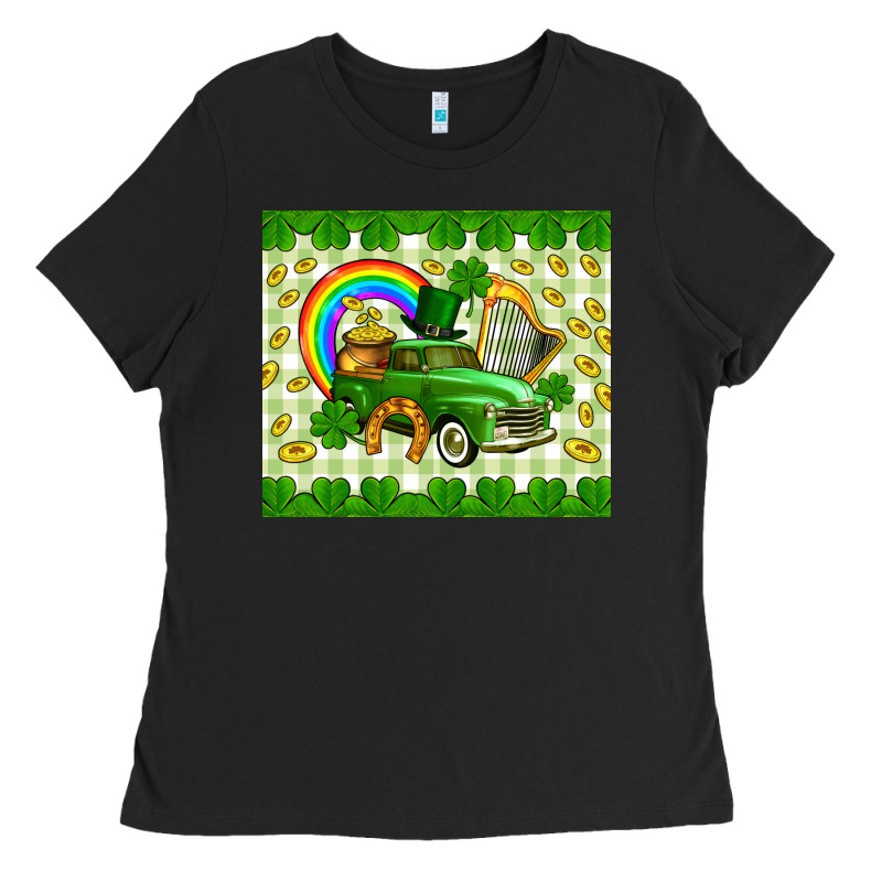 St. Patrick's Truck Ladies Tee by CowGirlArtShop | Teevron