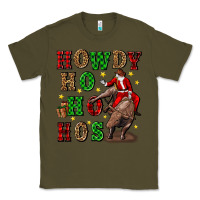 Army Green howdy ho ho hos christmas Classic Tee - CowGirlArtShop