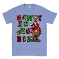 Colony Blue howdy ho ho hos christmas Classic Tee - CowGirlArtShop