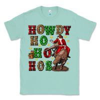 Seafoam howdy ho ho hos christmas Classic Tee - CowGirlArtShop