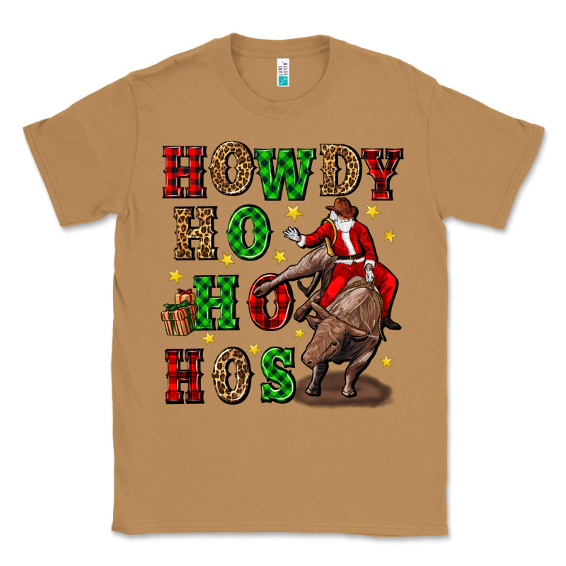 Howdy Ho Ho Hos Christmas Classic Tee by CowGirlArtShop | Teevron