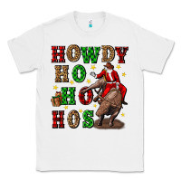 White howdy ho ho hos christmas Classic Tee - CowGirlArtShop