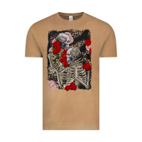Two Skeletons Hugging Valentine's Day Vintage Tee | Teevron