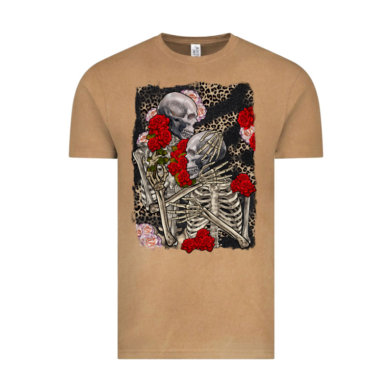 Two Skeletons Hugging Valentine's Day Vintage Tee by FaDigitalArtStudio | Teevron