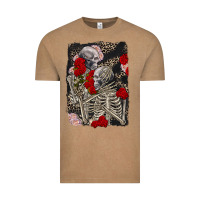 Vintage Coffee Two skeletons hugging Valentine's Day Vintage Tee - FaDigitalArtStudio