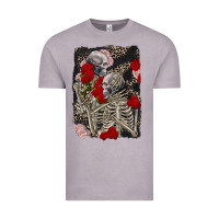 Vintage Zinc Two skeletons hugging Valentine's Day Vintage Tee - FaDigitalArtStudio