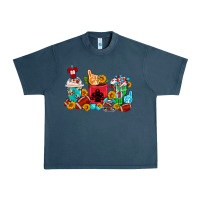 Midnight Navy Coffee And American Football Coffee Cups Urban Heavy Tee - FaDigitalArtStudio