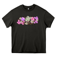 Asphalt Easter eggs and crown of thorns Easter Day Heavy Core Tee - HowdyJamesFarm