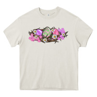 Cream Easter eggs and crown of thorns Easter Day Heavy Core Tee - HowdyJamesFarm