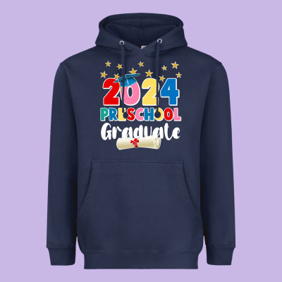 2024 Preschool Graduate Heavyweight Hoodie Designed By Jahusdesignshop