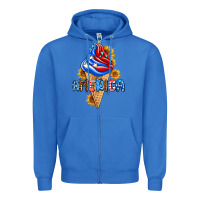 True Royal ice cream america Zipper Hoodie - AdoDesignShop