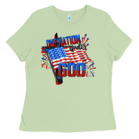 One Nation Under God 4th Of July Ladies Tee | Teevron
