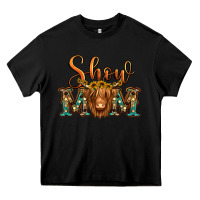 Black show mom long haired cow Heavy Core Tee - Jasminsmagicworld