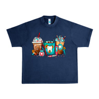 Navy Dentist Coffee Cups Urban Heavy Tee - FaDigitalArtStudio