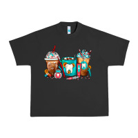 Pigment Black Dentist Coffee Cups Urban Heavy Tee - FaDigitalArtStudio