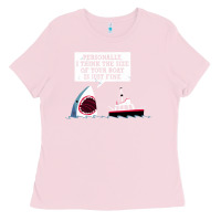 Bubblegum Pink polite jaws Ladies Tee - artisFamous