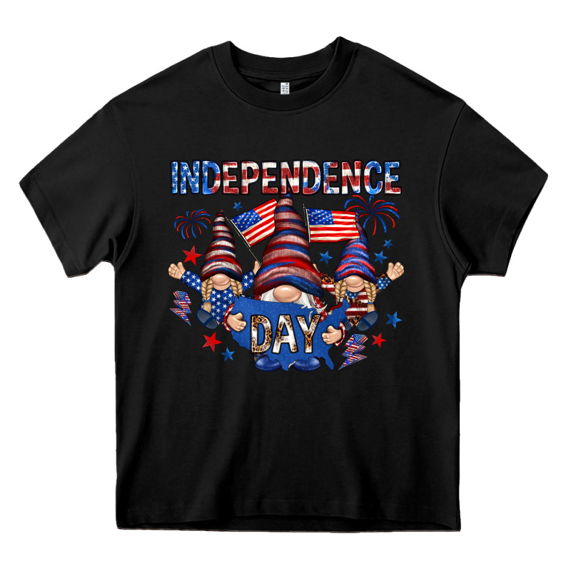 Independence Day With Gnomies Heavy Core Tee by HowdyJamesFarm | Teevron