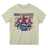 Mossy Independence Day with gnomies Heavy Core Tee - HowdyJamesFarm