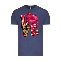 Vintage Denim Western love lips Vintage Tee - FaDigitalArtStudio