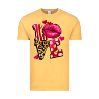 Vintage Mustard Western love lips Vintage Tee - FaDigitalArtStudio