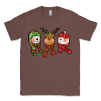 Chestnut christmas reindeer polar bear snowman Classic Tee - CowGirlArtShop