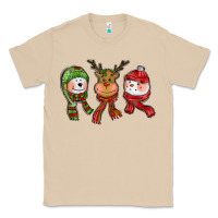 Mushroom christmas reindeer polar bear snowman Classic Tee - CowGirlArtShop