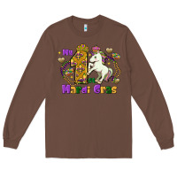 Chestnut my first mardi gras unicorn Long Sleeve Tee - FaDigitalArtStudio